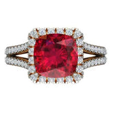 Sterling Silver Semi Mount Ring Setting Round RD Center主石mm - Syzjewelry